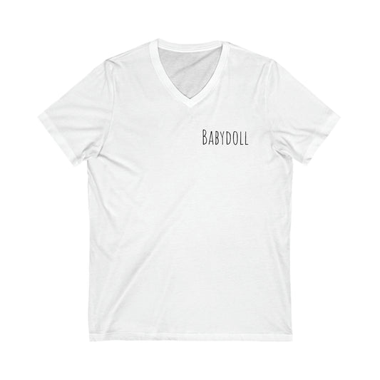 Unisex Jersey Short Sleeve V-Neck Tee